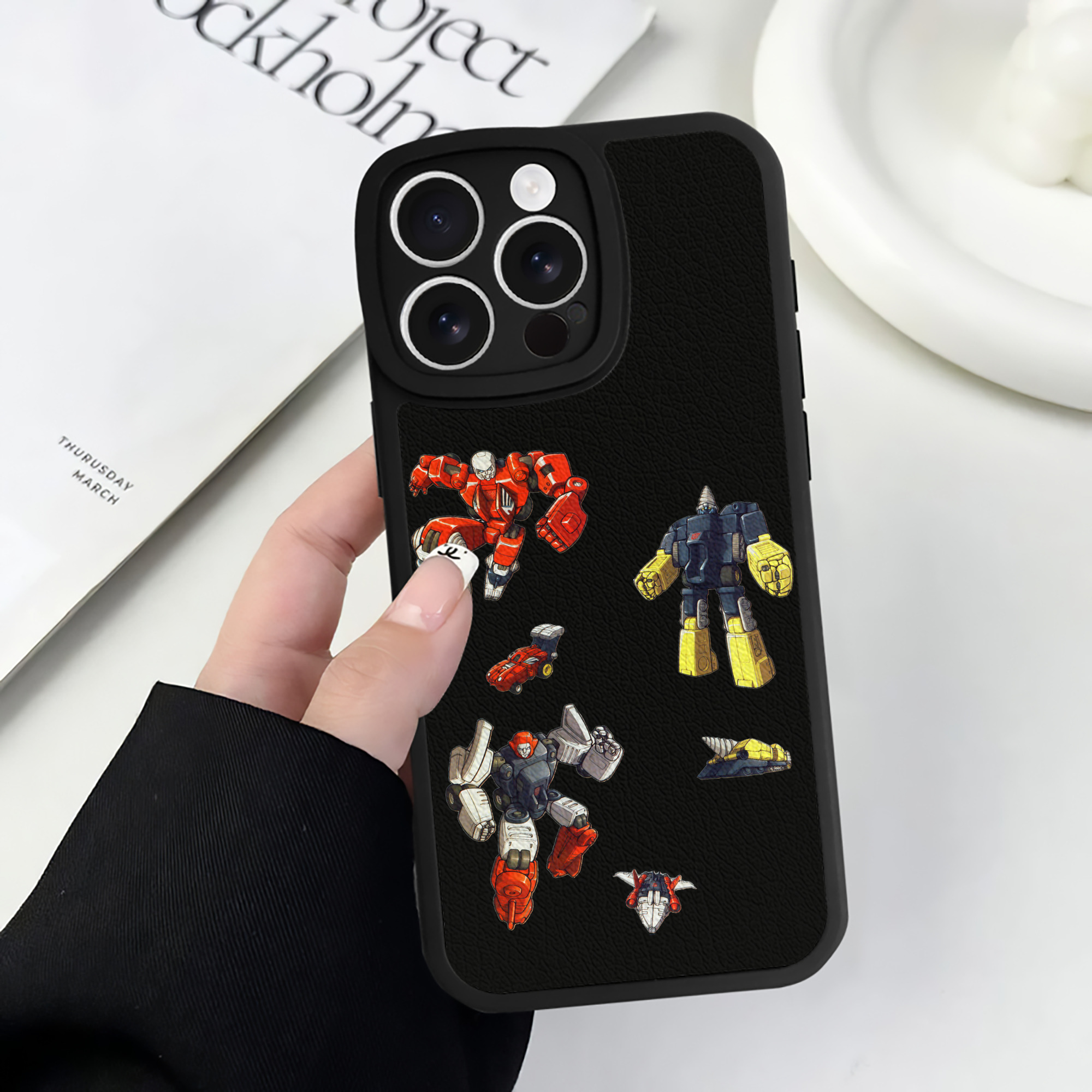 （画像用）  【iPhone 16シリーズ対応】シリコンスマホケース（レザー調） 材質：シリコン